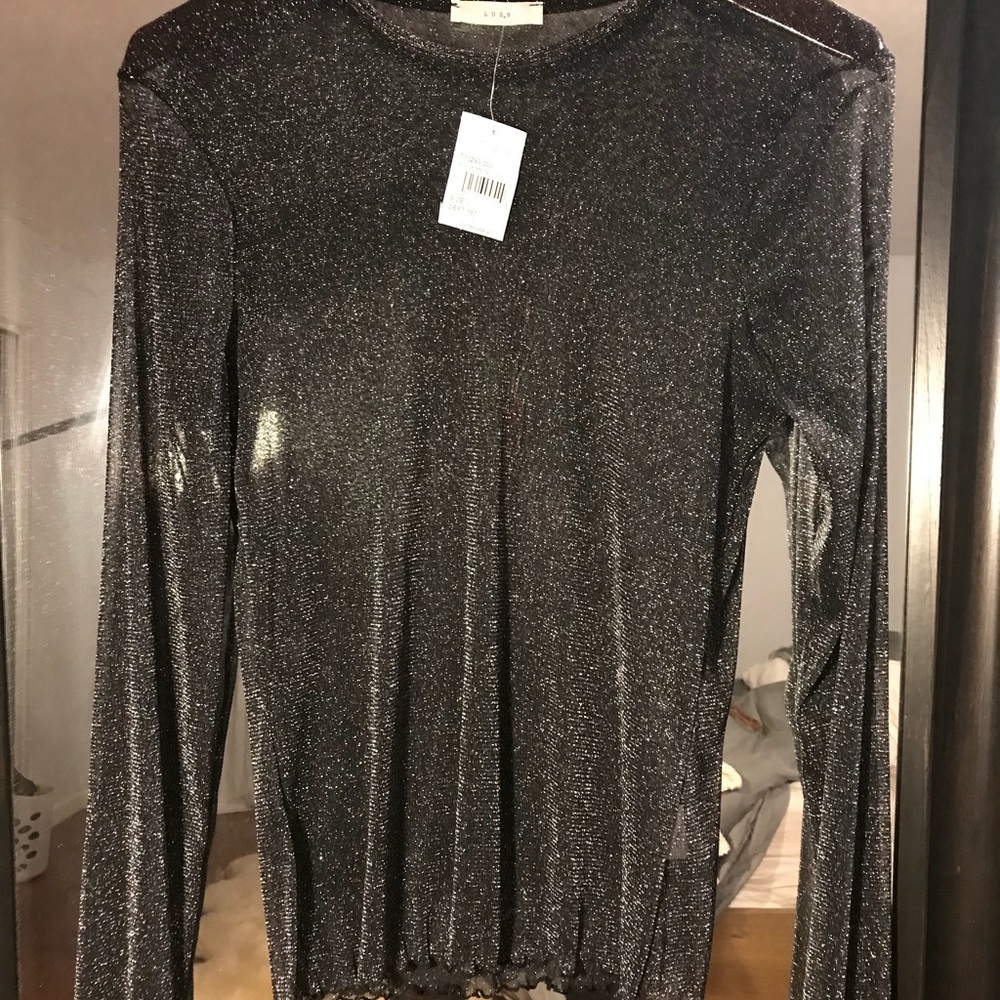 Lush sparkly long sleeve shirt